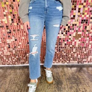 Classic Blue Straight Leg Jeans